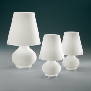 lampada da tavolo bianca, negozio lampadari Progetto Luce