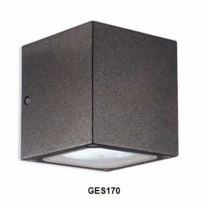 Gea Luce outdoor charcoal grey wall lamp, lamps shop Progetto Luce