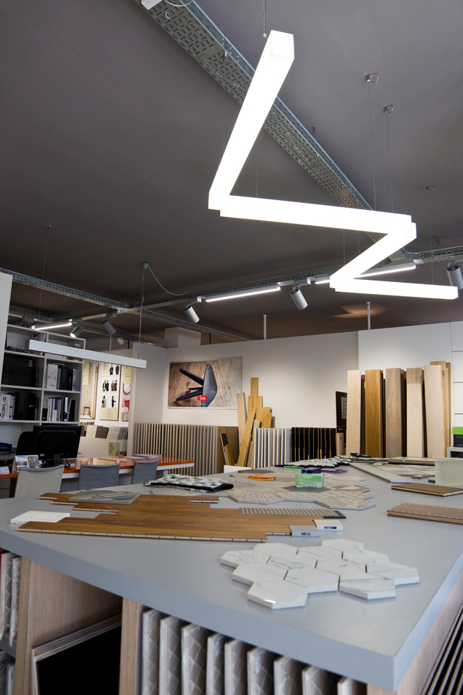 progetto lighting design Ciicai, negozio lampadari Progetto Luce