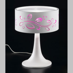 lampada da tavolo bianca leaves, negozio lampadari Progetto Luce
