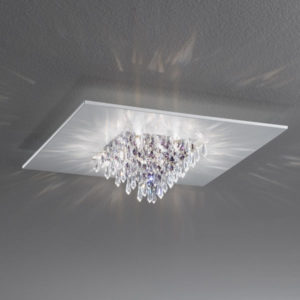 lampada da soffitto quinta crystal pendagli pari, negozio lampadari Progetto Luce