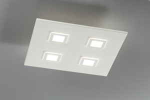 lampada square 1003 bianca, negozio lampadari Progetto Luce