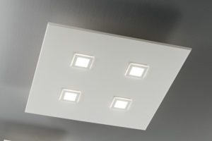 lampada square 1044 bianca, negozio lampadari Progetto Luce