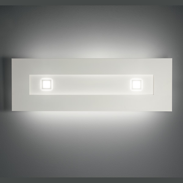 lampada square 1060 bianco, negozio lampadari Progetto Luce