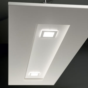lampada square 1062 bianca, negozio lampadari Progetto Luce